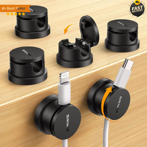 Pack snap lock cable clips - 6,