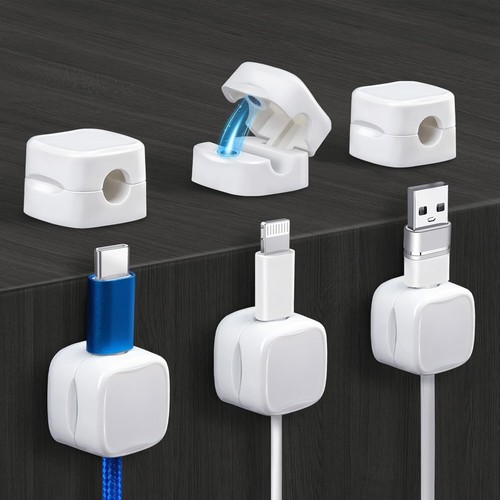 Magnetic cable clips - cable, pack