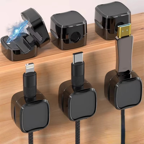 Magnetic cable clip cord - cable,