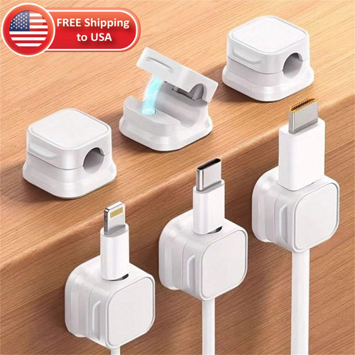 Adhesive magnetic cable - cable, clamp
