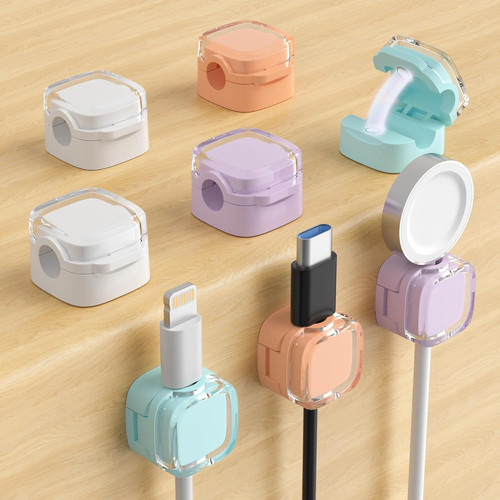 Magnetic cable clips cute - magnetic,